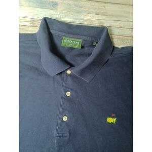 Masters Collection Men's XL The Masters Blue Short Sleeve Polo